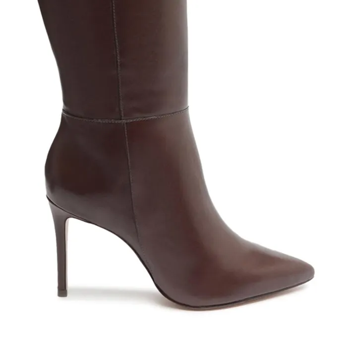 Boots Mikki Over The Knee Leather Boot Dark Chocolate Schutz Shoes Boots