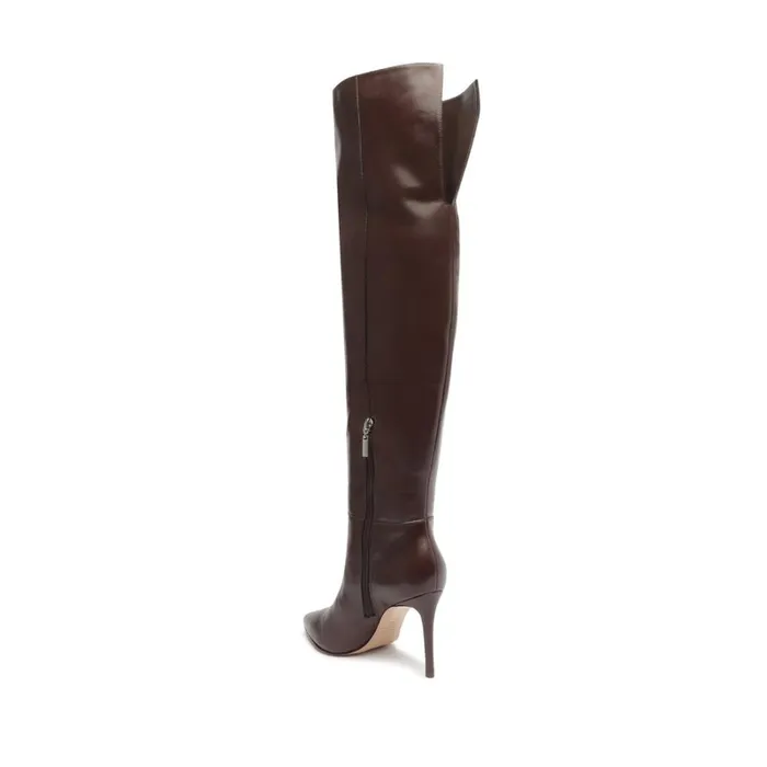 Boots Mikki Over The Knee Leather Boot Dark Chocolate Schutz Shoes Boots