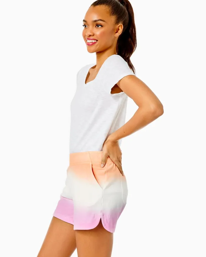 Bottoms WomenHome and Gifts Lilly Pulitzer 5034 Kylar Knit Short Cantaloupe Dip Dye Bottoms WomenHome and Gifts Lilly Pulitzer 5034 Kylar Knit Short Cantaloupe Dip Dye
