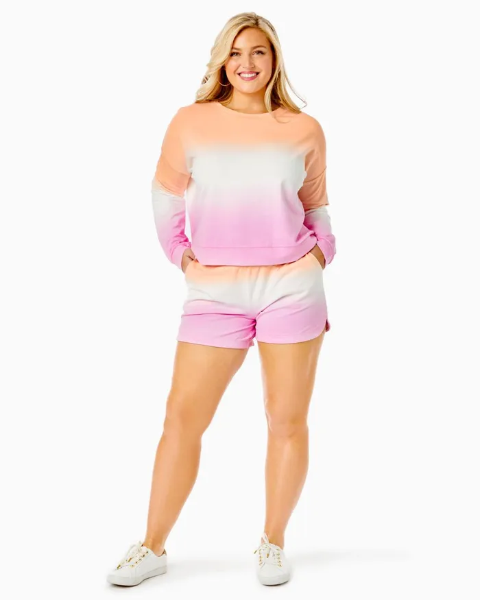 Bottoms WomenHome and Gifts Lilly Pulitzer 5034 Kylar Knit Short Cantaloupe Dip Dye Bottoms WomenHome and Gifts Lilly Pulitzer 5034 Kylar Knit Short Cantaloupe Dip Dye