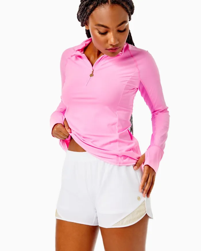 Bottoms WomenHome and Gifts Lilly Pulitzer Luxletic 4034 Ocean Trail Short Resort White Bottoms WomenHome and Gifts Lilly Pulitzer Luxletic 4034 Ocean Trail Short Resort White