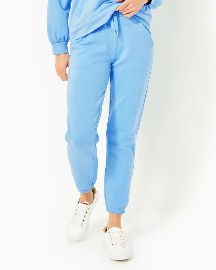 Bottoms Women Lilly Pulitzer 28034 Mallie Knit Pant Heathered Frenchie Blue Bottoms Women Lilly Pulitzer 28034 Mallie Knit Pant Heathered Frenchie Blue