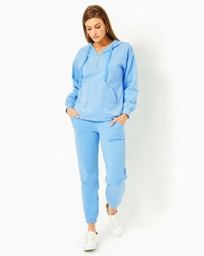 Bottoms Women Lilly Pulitzer 28034 Mallie Knit Pant Heathered Frenchie Blue Bottoms Women Lilly Pulitzer 28034 Mallie Knit Pant Heathered Frenchie Blue