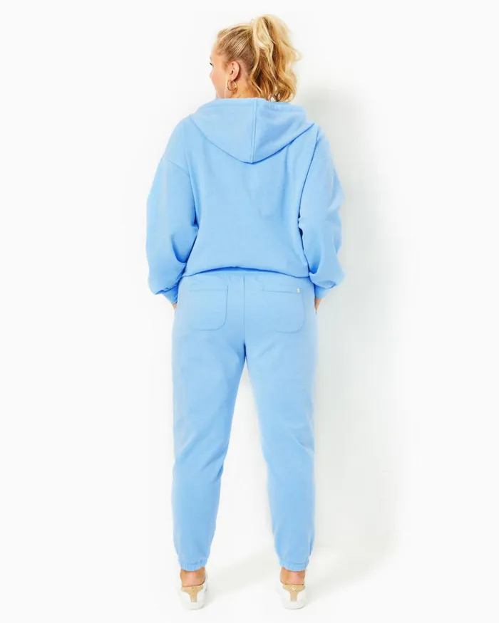 Bottoms Women Lilly Pulitzer 28034 Mallie Knit Pant Heathered Frenchie Blue Bottoms Women Lilly Pulitzer 28034 Mallie Knit Pant Heathered Frenchie Blue