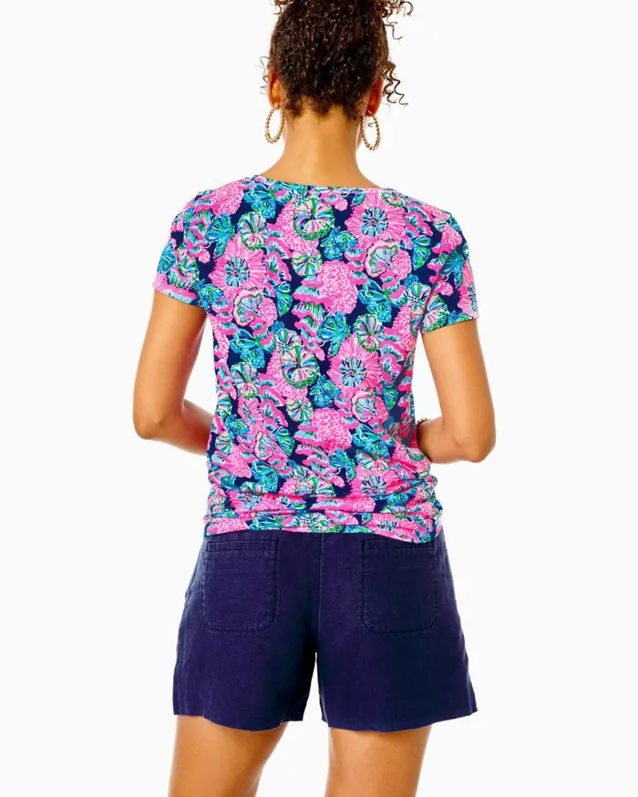Bottoms Women Lilly Pulitzer 4034 Lilo Linen Short True Navy