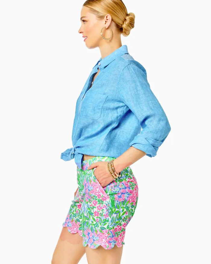 Bottoms Women Lilly Pulitzer 7034 Reggie Knit Short Multi A Cherry On Top