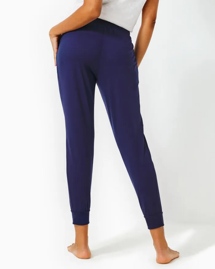 Bottoms Women Lilly Pulitzer UPF 50 27034 Lillabeth Pant True Navy