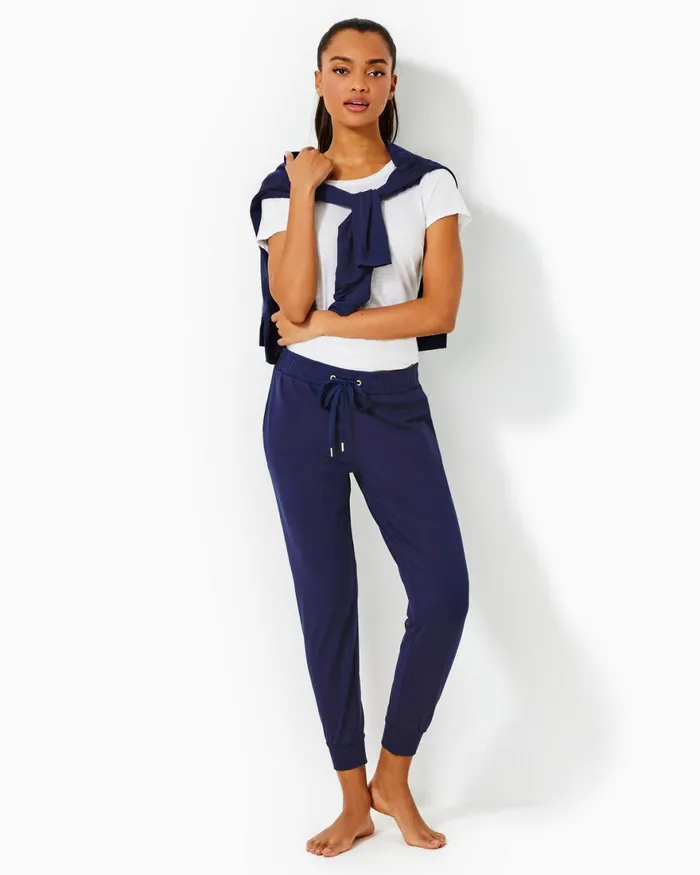 Bottoms Women Lilly Pulitzer UPF 50 27034 Lillabeth Pant True Navy
