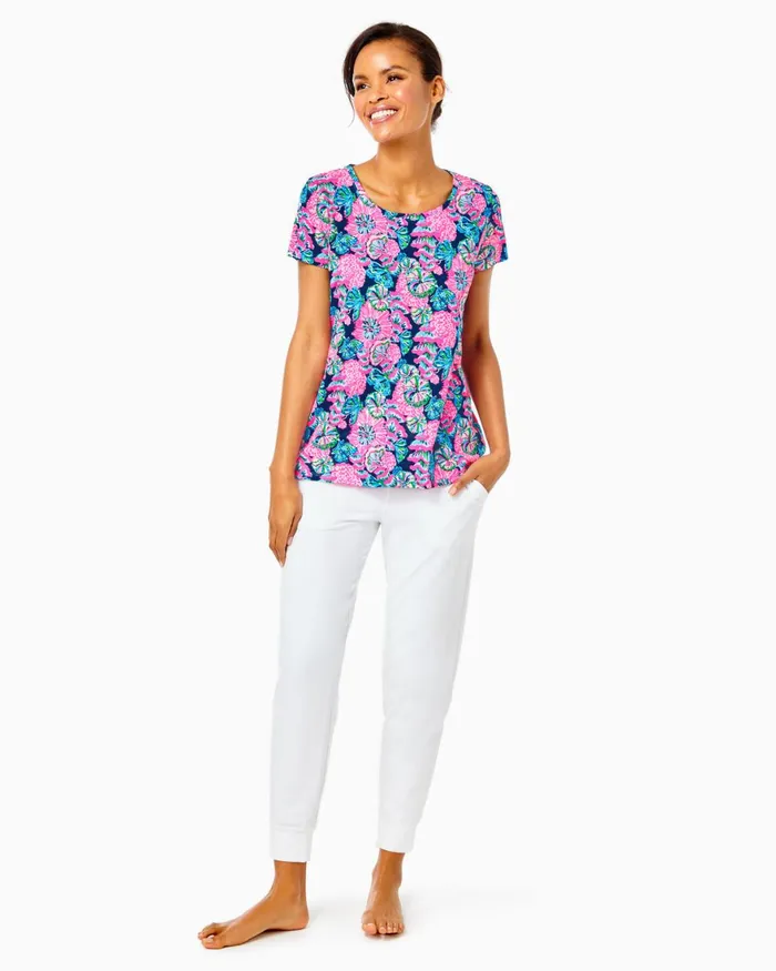 Bottoms Women Lilly Pulitzer UPF 50 27034 Lillabeth Pant True Navy