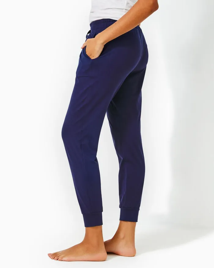 Bottoms Women Lilly Pulitzer UPF 50 27034 Lillabeth Pant True Navy