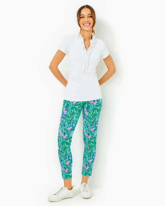 Bottoms Women Lilly Pulitzer UPF 50 Luxletic 28034 Corso Pant Blue Horizon Par Fection Golf Bottoms Women Lilly Pulitzer UPF 50 Luxletic 28034 Corso Pant Blue Horizon Par Fection Golf