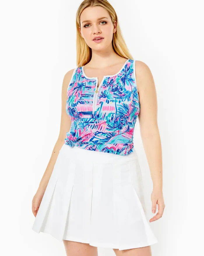 Bottoms Women Lilly Pulitzer UPF 50 Luxletic 5034 Frazer Short Resort White