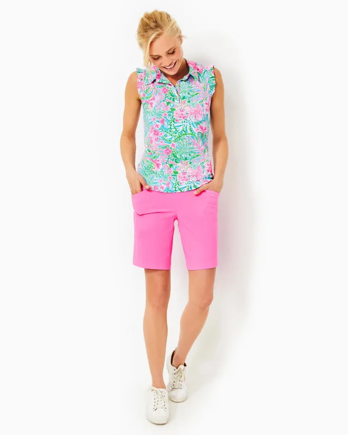 Bottoms Women Lilly Pulitzer UPF 50 Luxletic 9034 Reid Short Havana Pink