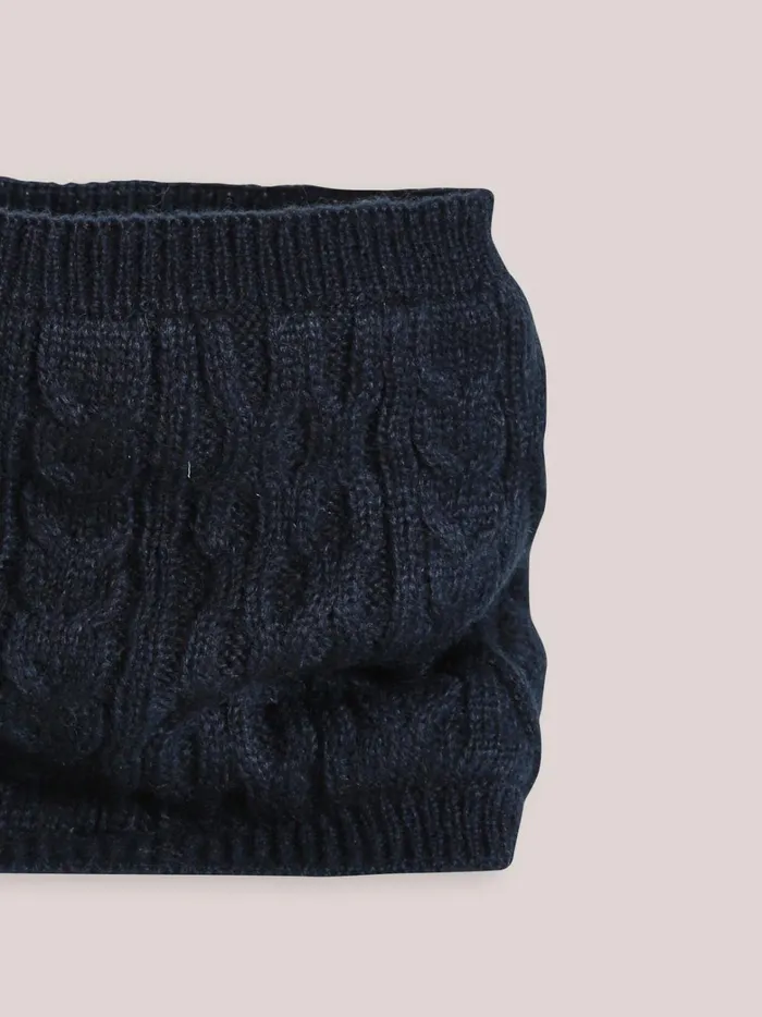 Boys Accessories Cyrillus Child039s FleeceLined Snood Marine