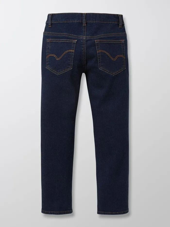 Boys Clothing Cyrillus StraightLeg Jeans 6399 Bleu Fonce Uni
