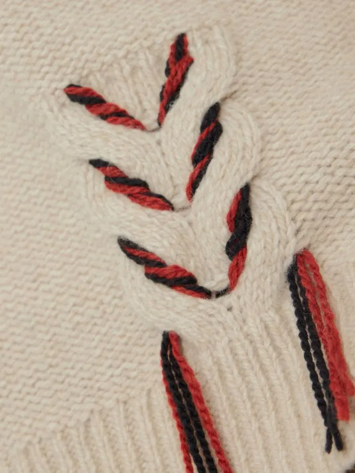 Braided Cable Jumper Cream Women Jigsaw Knitwear and Cashmere
