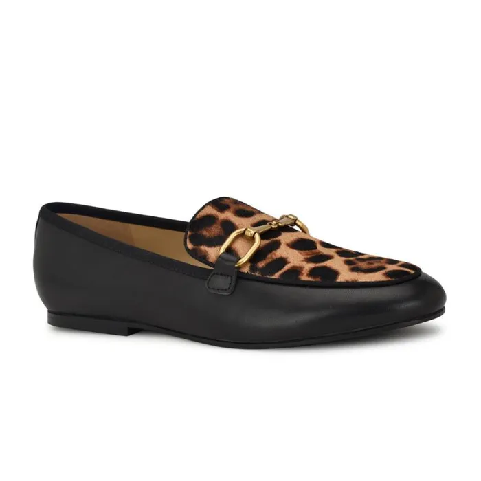 Brayci Casual Loafers Blackleopard Women Nine West Flats Brayci Casual Loafers Blackleopard Women Nine West Flats