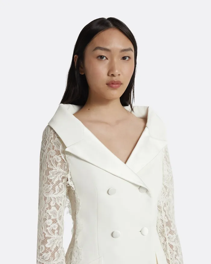 Bridal Safiyaa Women Narra Mini Dresses In Ivory Ivory