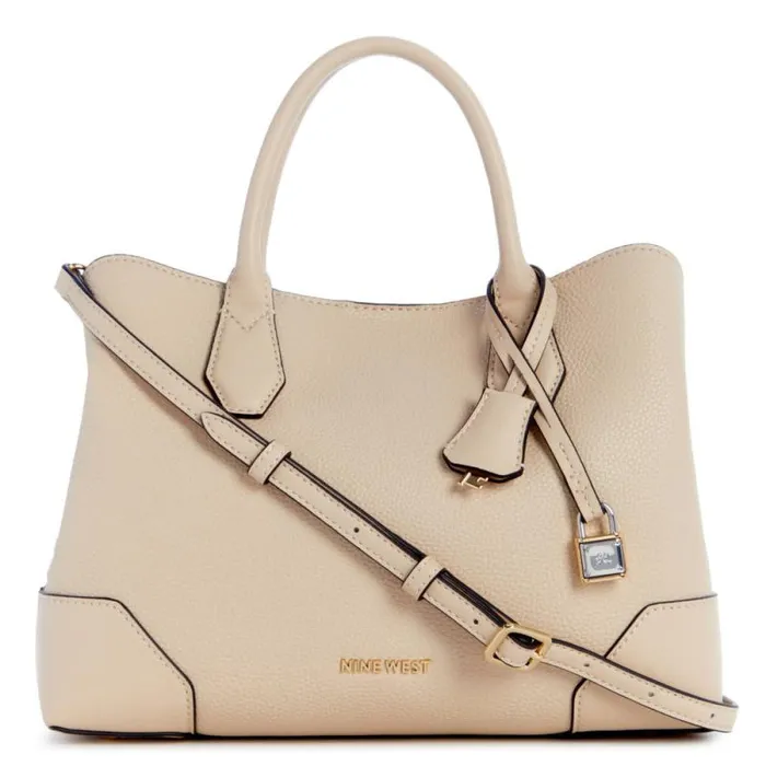 Brooklyn Jet Set Satchel Beige Women Nine West Satchels and Shoulder Bags