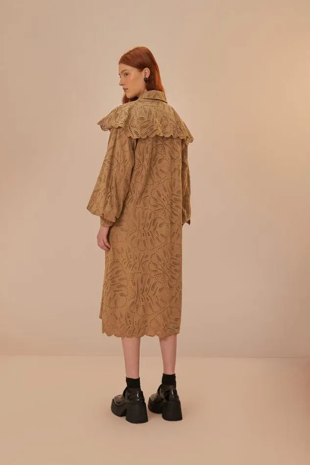 Brown Laise Trench Coat Women FARM Rio Coats
