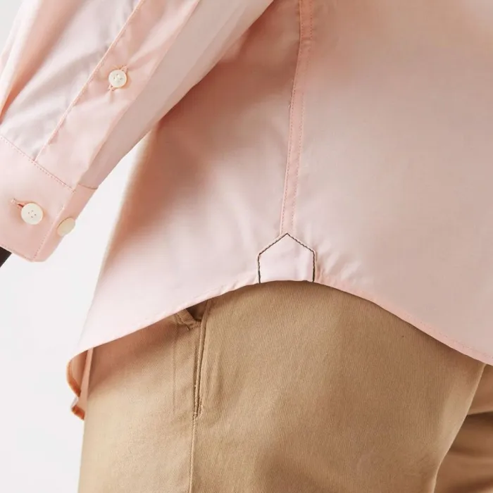 Button Down Shirts Men Lacoste Men039s Slim Fit Stretch Cotton Poplin Shirt Light Pink Ady