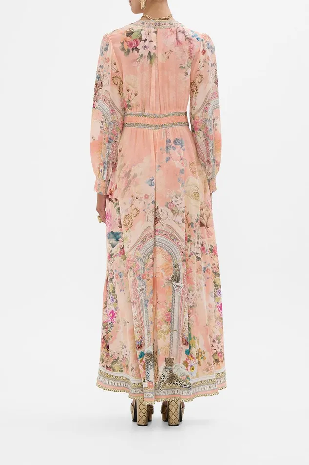 BUTTON DRESS WITH SHAPED WAISTBAND THE JEWELLERY PALACE The Jewellery Palace Womens Camilla Dresses