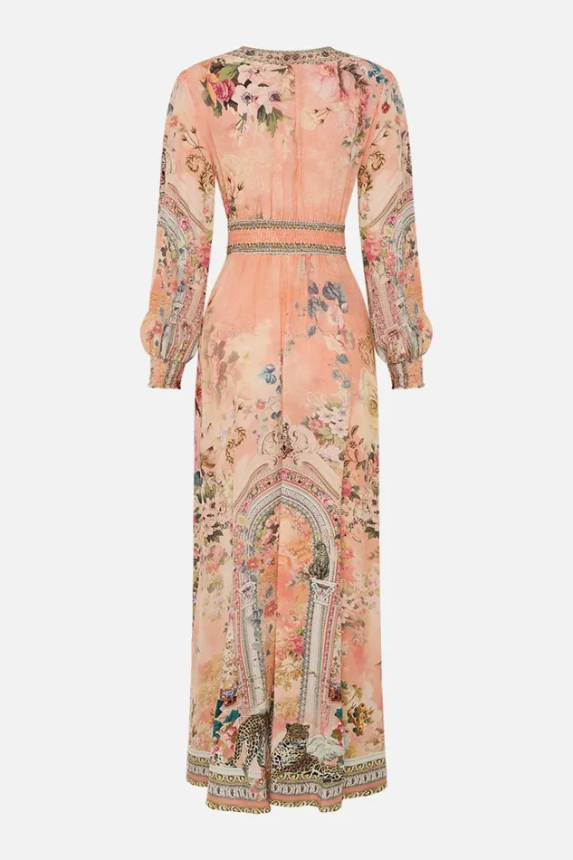 BUTTON DRESS WITH SHAPED WAISTBAND THE JEWELLERY PALACE The Jewellery Palace Womens Camilla Dresses