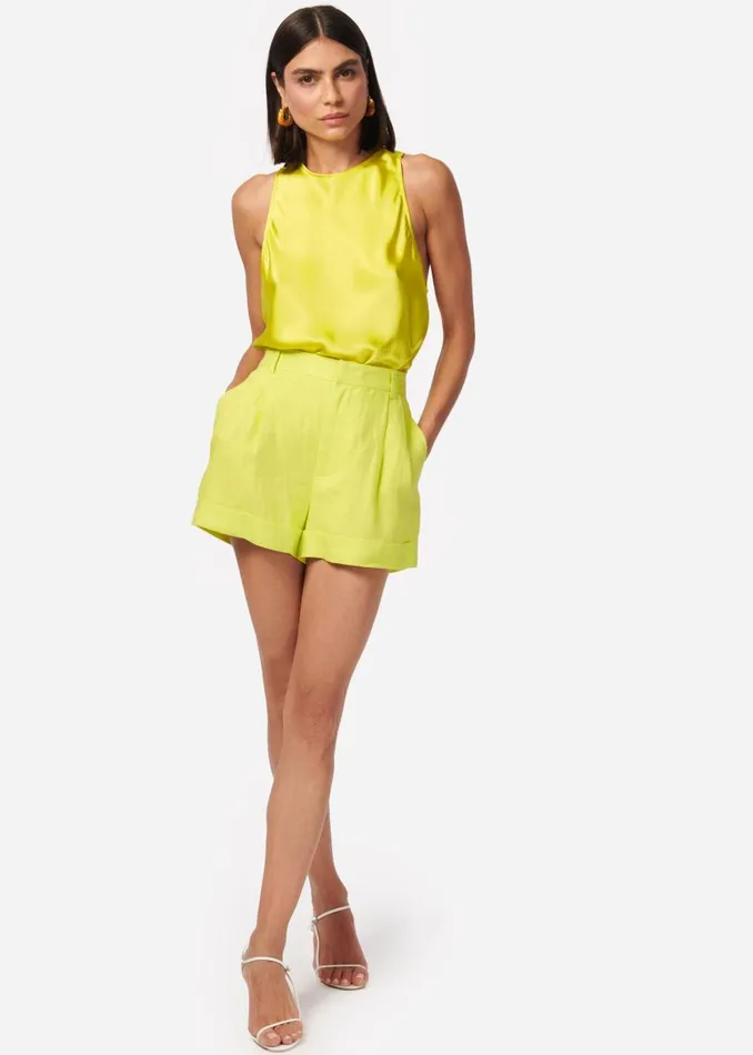 CAMI NYC Bottoms Women Ravi Linen Short Zest