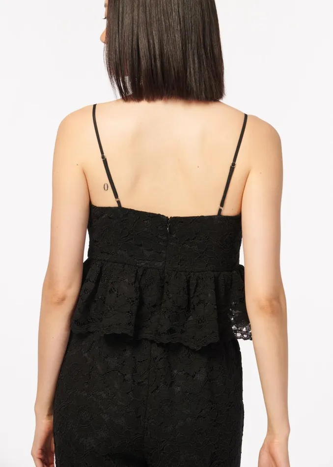 CAMI NYC Tops and Sweaters Women Alexandra Lace Bustier Black