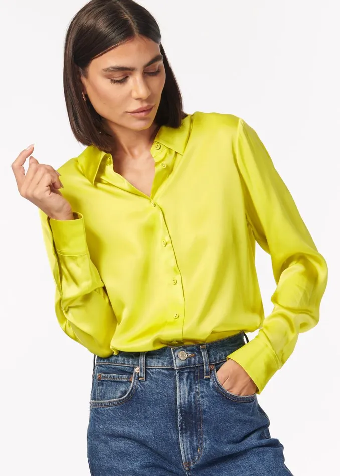 CAMI NYC Tops and Sweaters Women Crosby Blouse Zest