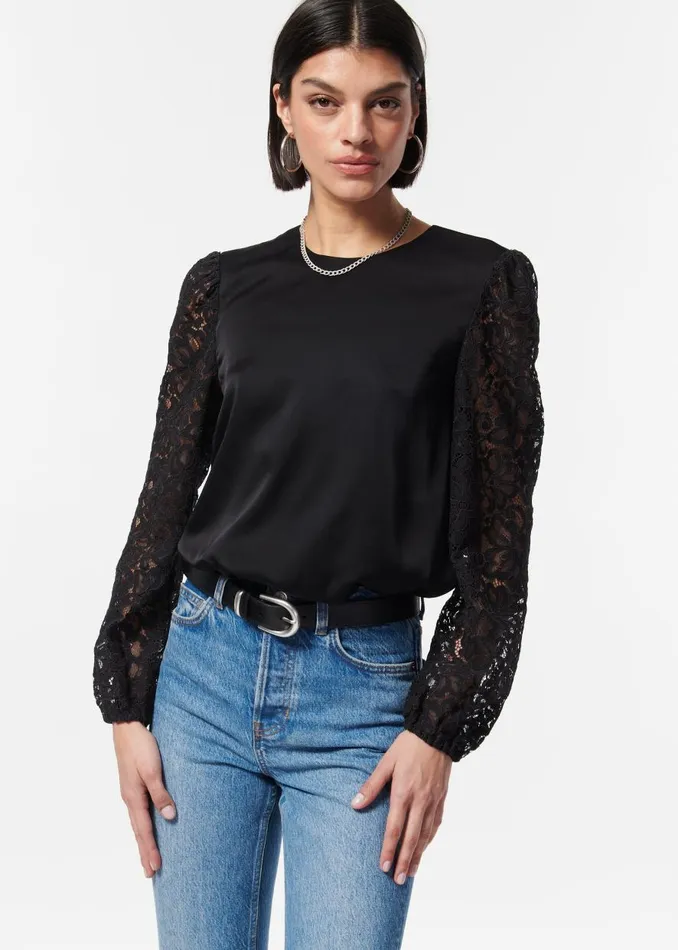 CAMI NYC Tops and Sweaters Women Effy Top Black