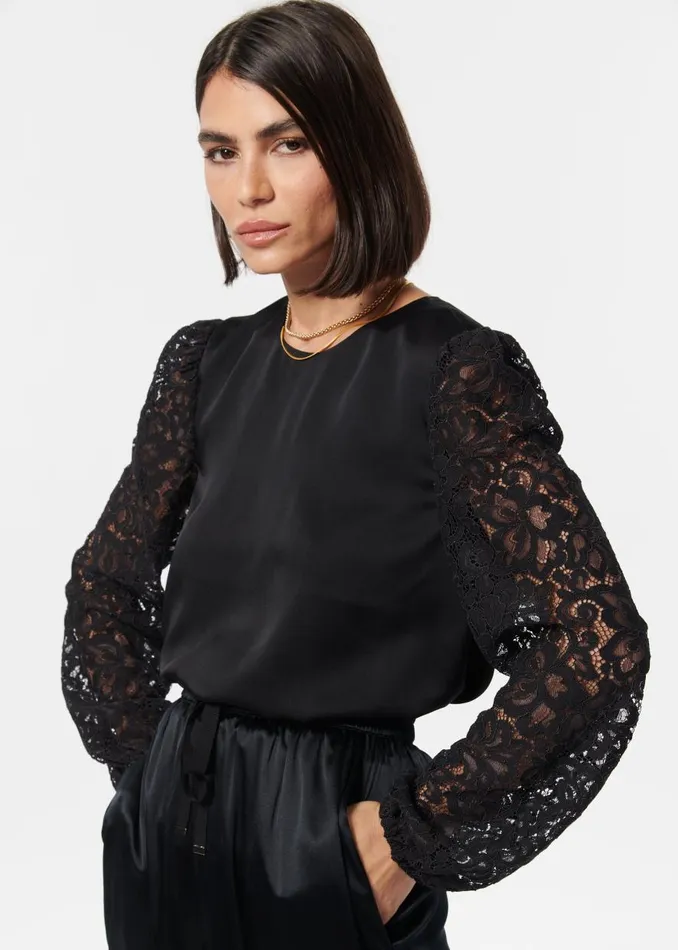 CAMI NYC Tops and Sweaters Women Effy Top Black