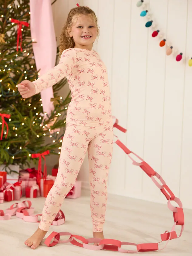 Candy Cane Cutie Youth Top And Pants Lounge Set Pink Girl Altar039d State Youth 6Y12Y