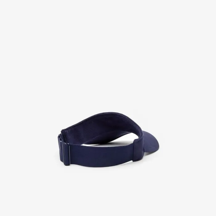 Caps and Hats Men Lacoste Men039s Sport Piqu and Fleece Tennis Visor Navy Blue 166