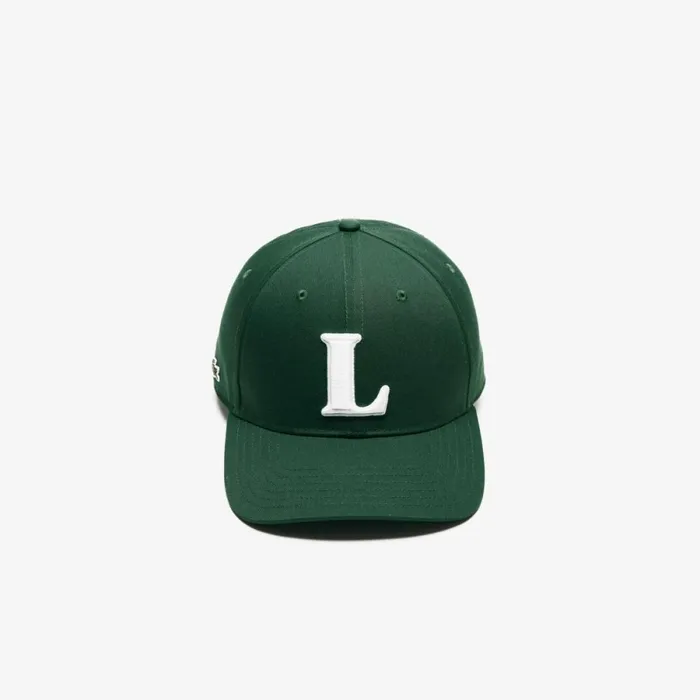 Caps and Hats MenWomen Lacoste Unisex 3D Embroidered Cotton Twill Baseball Cap Pine Green 132