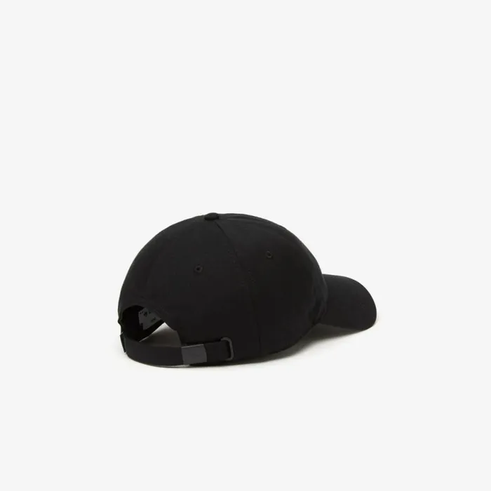 Caps and Hats MenWomen Lacoste Unisex Adjustable Organic Cotton Twill Cap Black 031