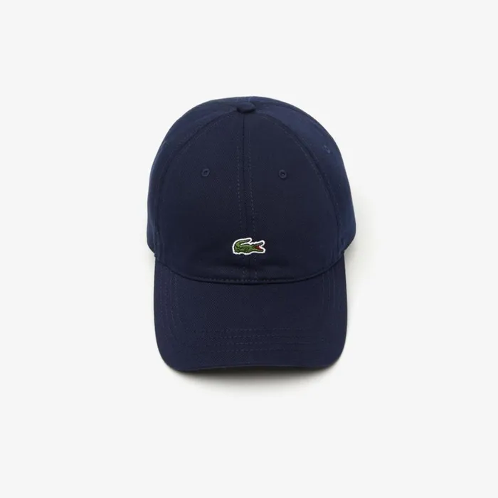 Caps and Hats MenWomen Lacoste Unisex Organic Cotton Twill Cap Navy Blue 166