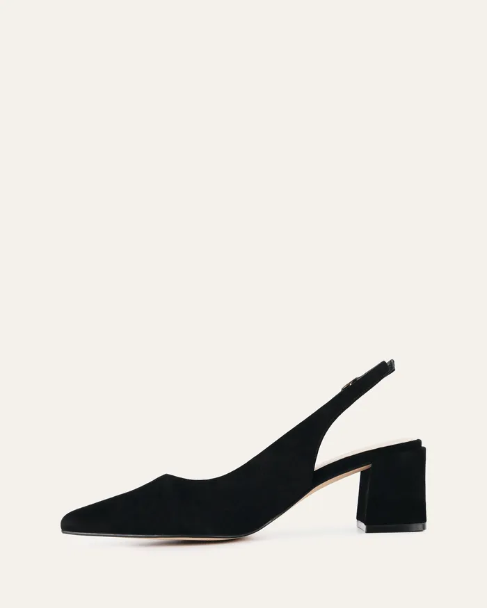 Cara low heels black suede Women LOW HEELS jomercer Cara low heels black suede Women LOW HEELS jomercer