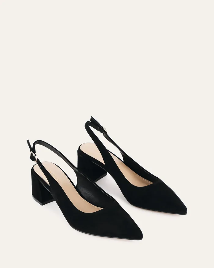 Cara low heels black suede Women LOW HEELS jomercer Cara low heels black suede Women LOW HEELS jomercer