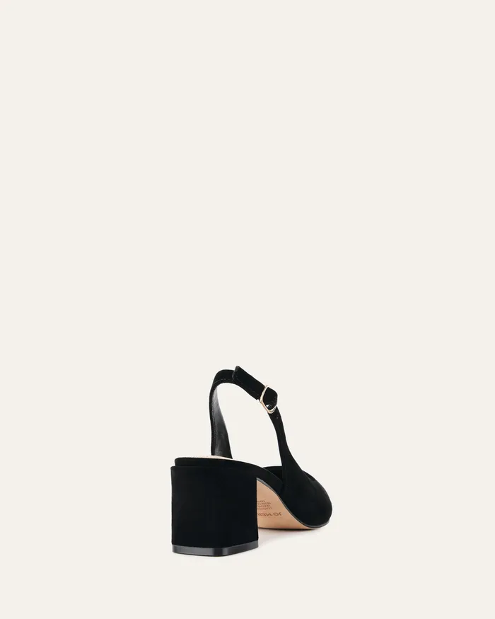 Cara low heels black suede Women LOW HEELS jomercer Cara low heels black suede Women LOW HEELS jomercer