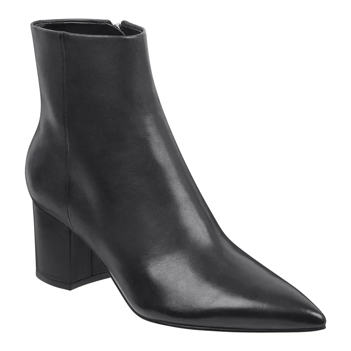 Casual Boots Jarli Pointy Ankle Bootie Black Leather 8211 Marc Fisher Women
