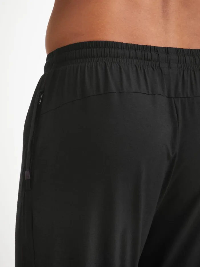 Casual Pants Men Derek Rose Track Pants Basel Micro Modal Stretch Black