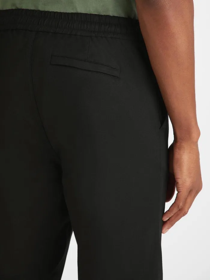 Casual Pants Men Derek Rose Trousers Harris Lyocell Cotton Black