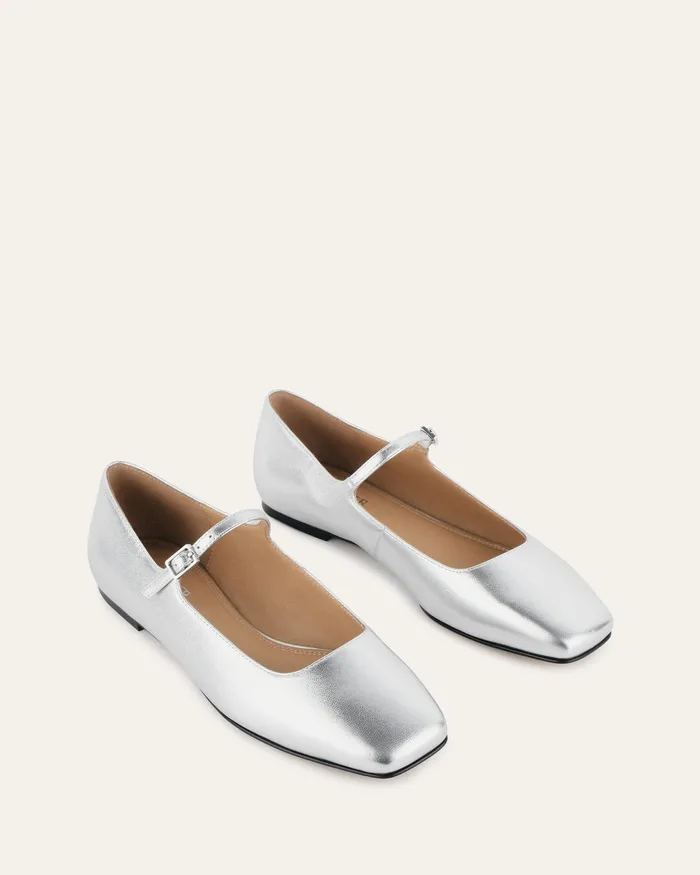 CASUAL Serenity casual flats silver leather 8211 jomercer Women CASUAL Serenity casual flats silver leather 8211 jomercer Women