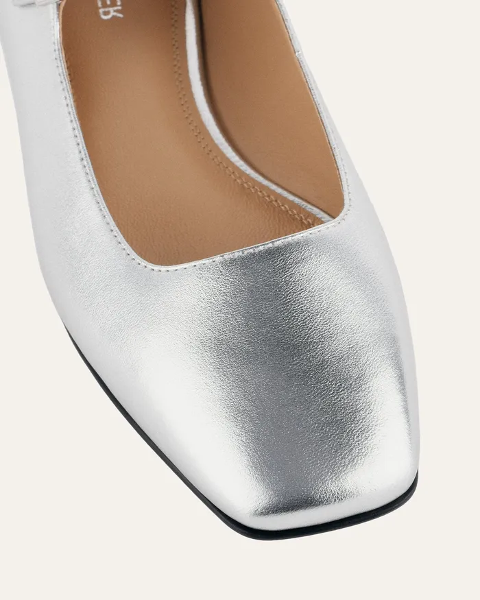 CASUAL Serenity casual flats silver leather 8211 jomercer Women CASUAL Serenity casual flats silver leather 8211 jomercer Women