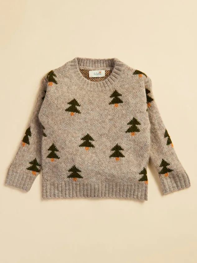 Charlie Christmas Tree Baby Sweater Mocha Boy Altar039d State Playwear
