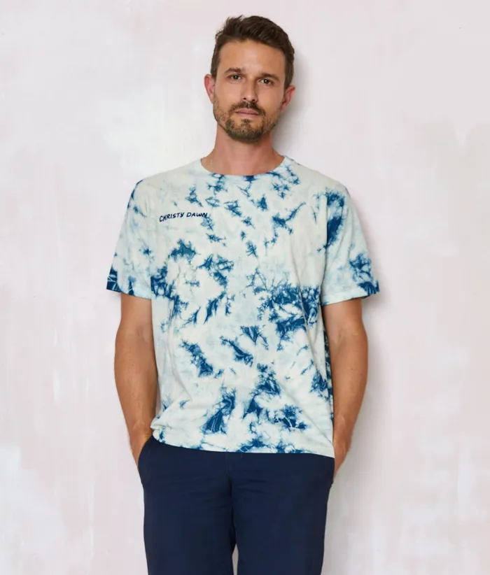 Christy Dawn The Regenerative Tee Indigo Tie Dyed Women Tops and Blouses Christy Dawn The Regenerative Tee Indigo Tie Dyed Women Tops and Blouses