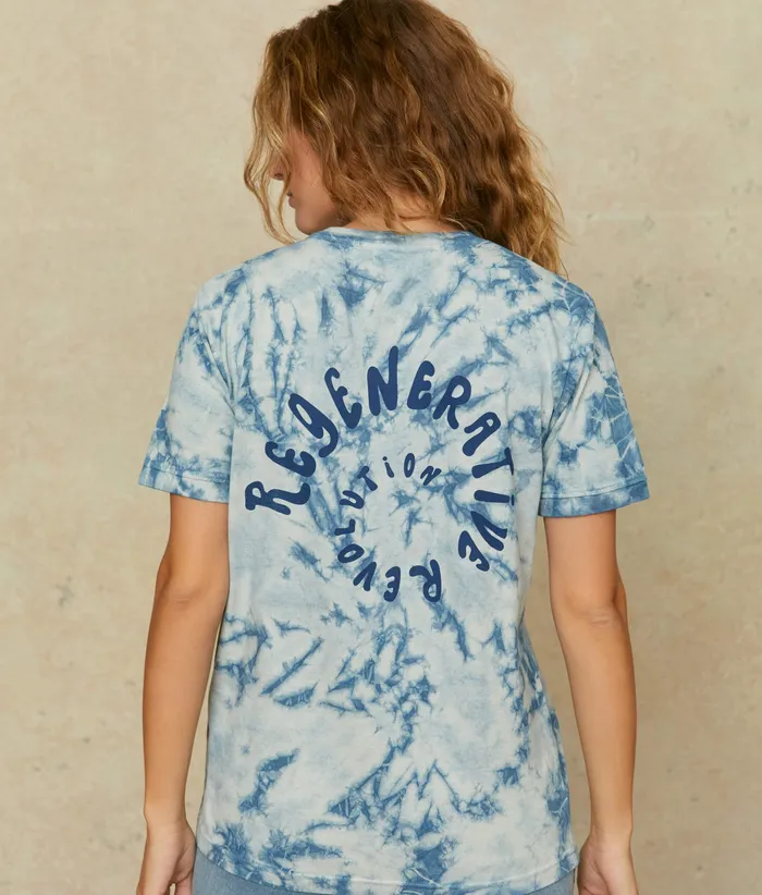 Christy Dawn The Regenerative Tee Indigo Tie Dyed Women Tops and Blouses Christy Dawn The Regenerative Tee Indigo Tie Dyed Women Tops and Blouses