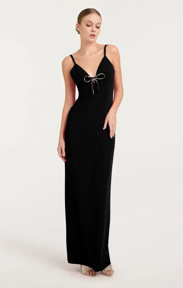 Cinq Sept Adele Gown Black Women Cocktail and Evening