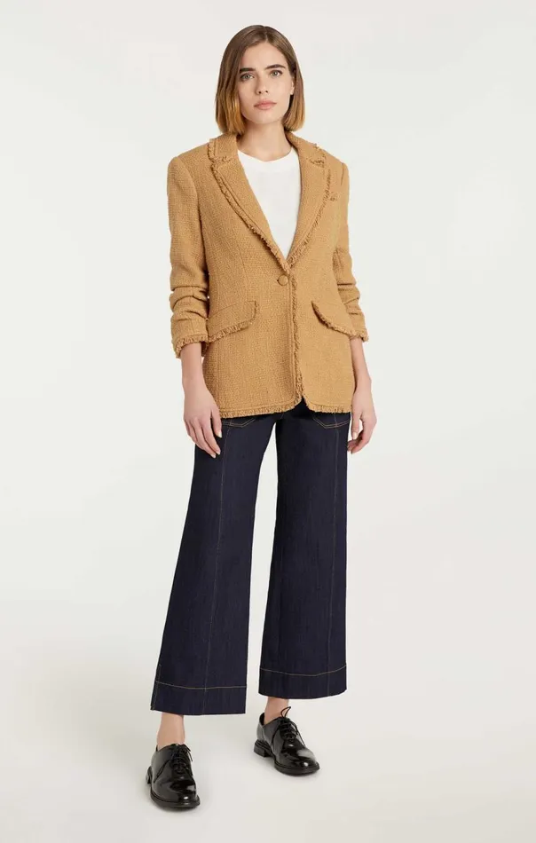 Cinq Sept Boucle Khloe Blazer Sahara Women Blazers